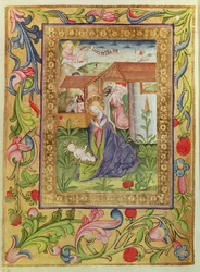 Codex Ser nov 2599 f. 39v Kristi fødsel